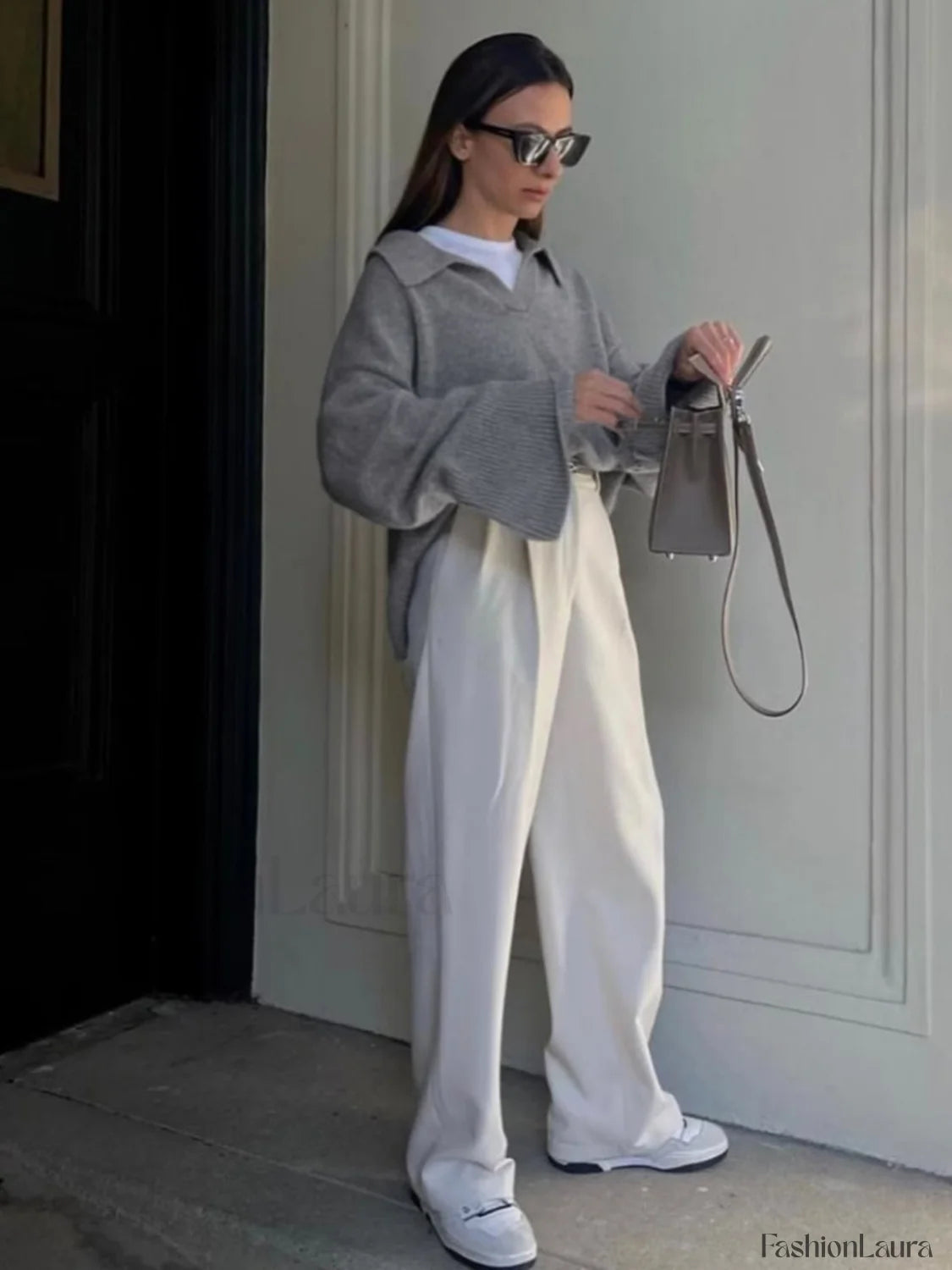 Cozy Minimalist Oversized Knit Sweater