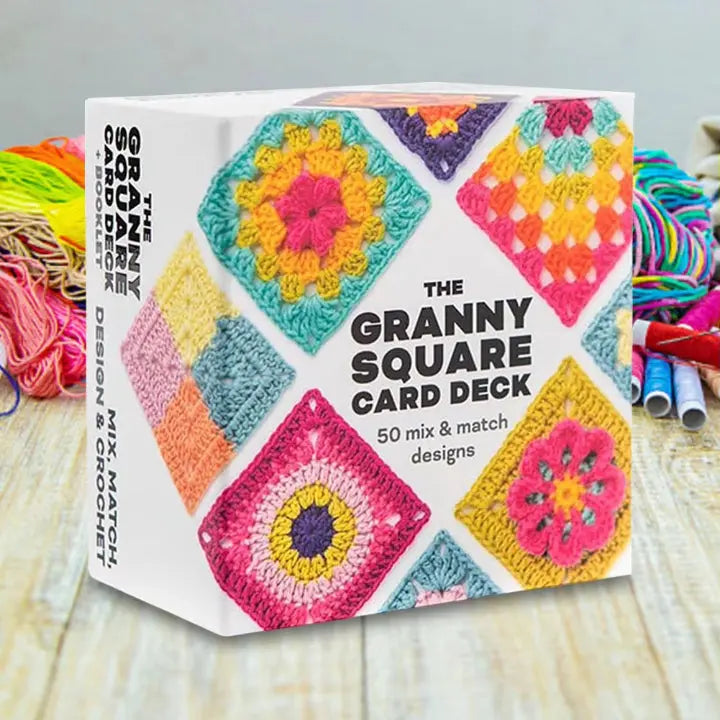 CozyNest™ - Colorful Granny Square Crochet Pattern Cards