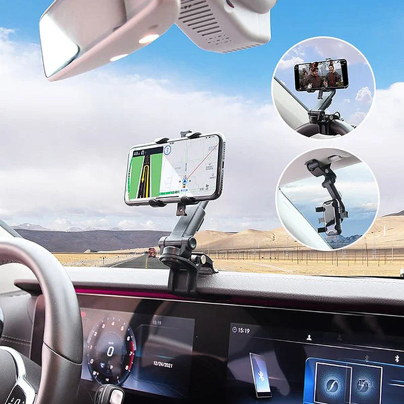 DriveEase™ - Multifunctional Car Dashboard Phone Mount Holder