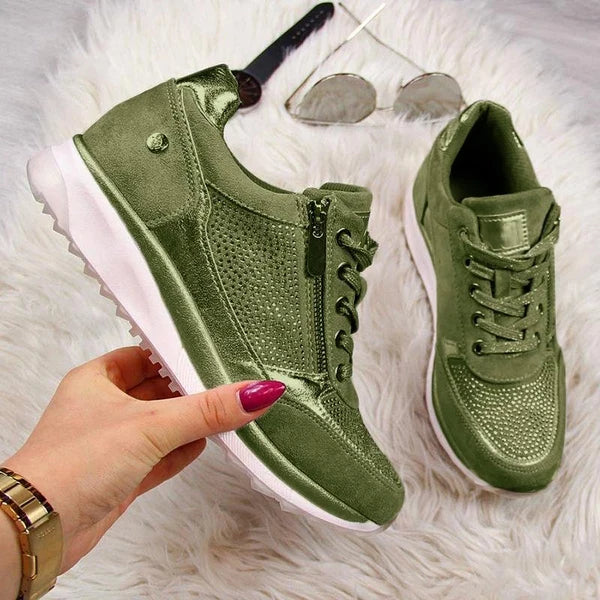 Comfortable Orthopedic Zip-Up Sneakers