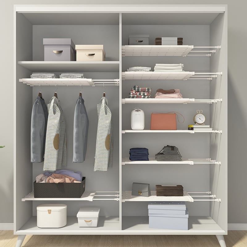 OrganizeEase™ - Expandable Closet Tension Shelf Rack
