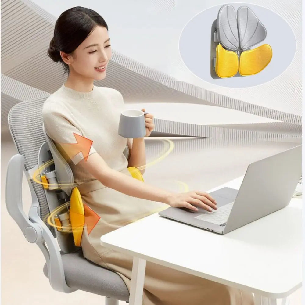 Adjustable Ergonomic Memory Foam Mesh Seat Cushion for Waist Support