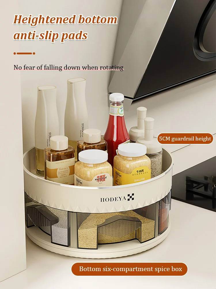 SpiceSphere™ - 360° Rotating Kitchen Organizer