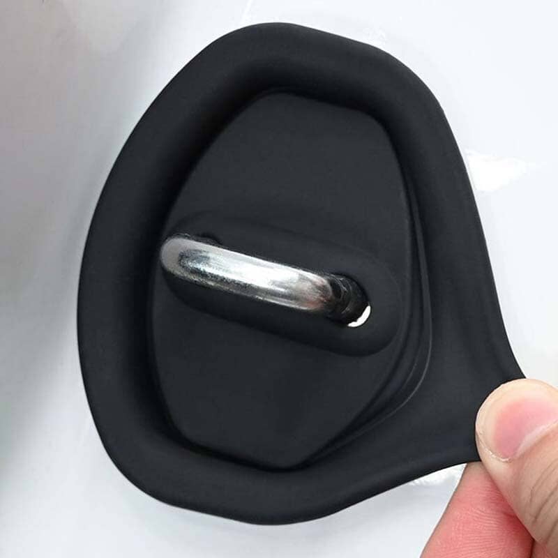 Silicone Car Door Lock Covers - Protective Key Guard Set