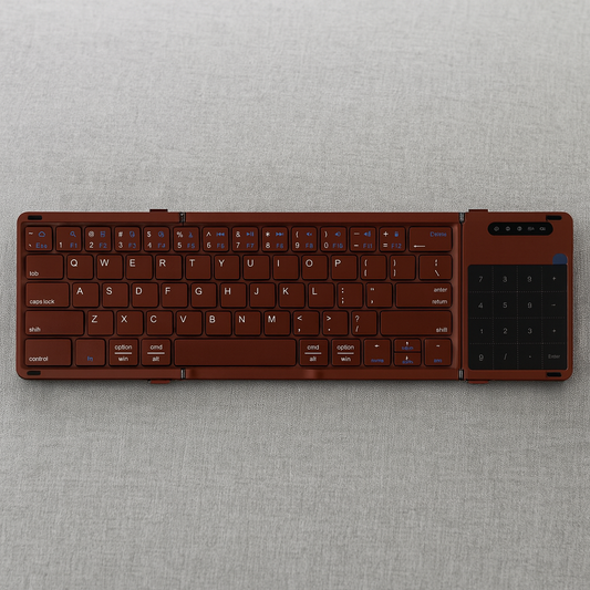 Slim Portable Tri-Fold Bluetooth Wireless Keyboard