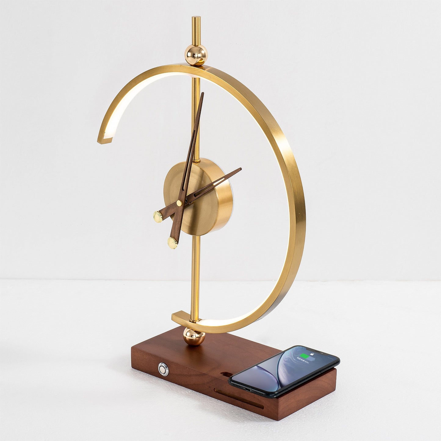 GlowCharge - Clear Desk, Bright Light, Wireless Phone Charging Made Easy