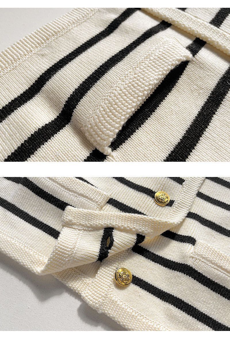 Cozy Striped Knit Sweater for Fall Layers