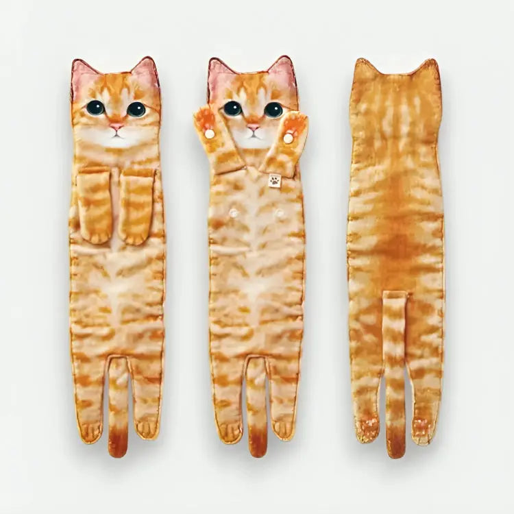 CozyNest™ - Cat Motif Soft Cotton Towel