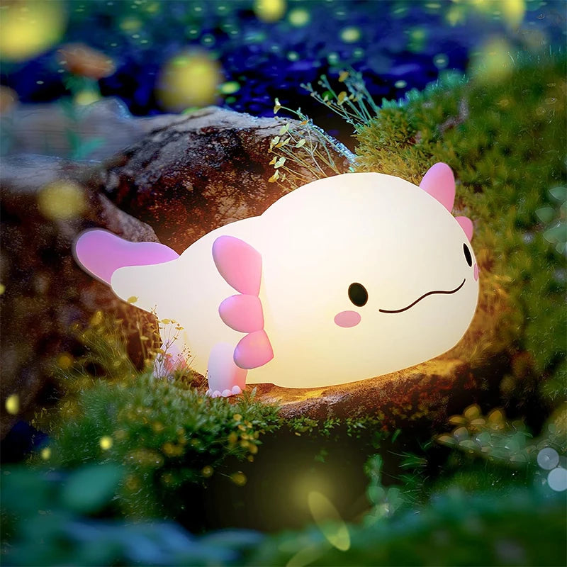 Adorable Axolotl LED Night Light for Kids Room Decor