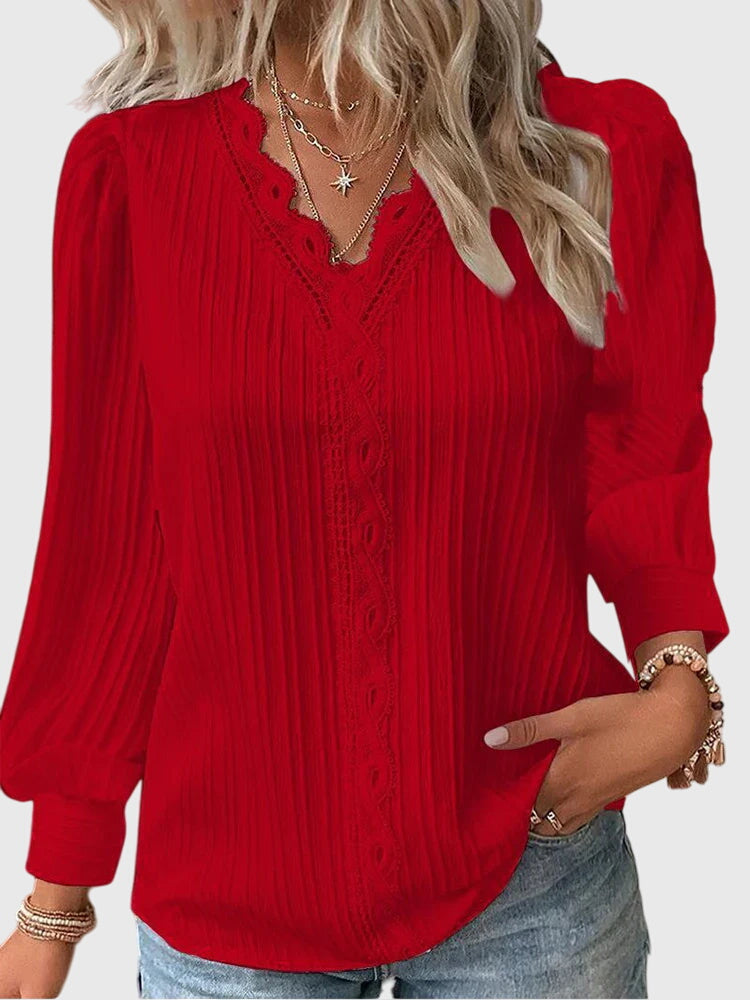 ChicAura - Elegant Pullover Blouse