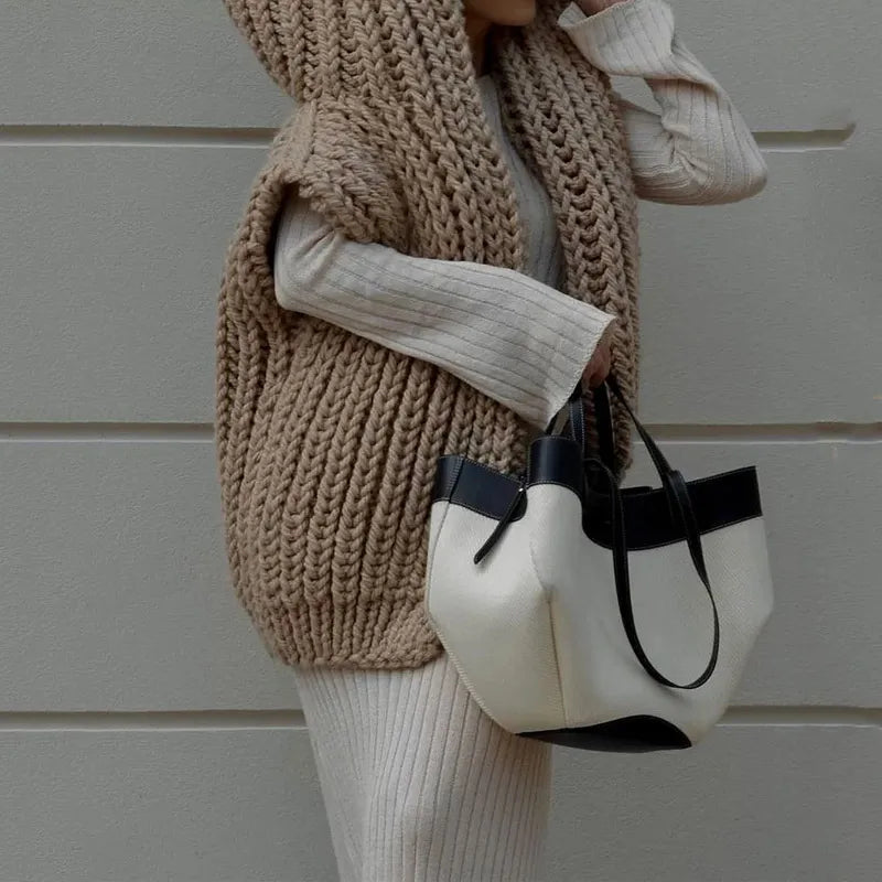 Cozy Loose Knit Hoodie Sweater