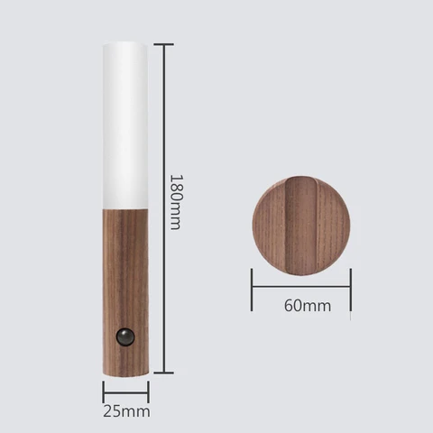 LumaGlow™ - Wooden USB Rechargeable Wall Light Ambient Decor