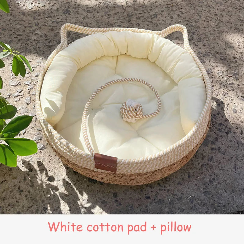PurrNest - Ultimate Cozy Cat Bed for Year-Round Comfort