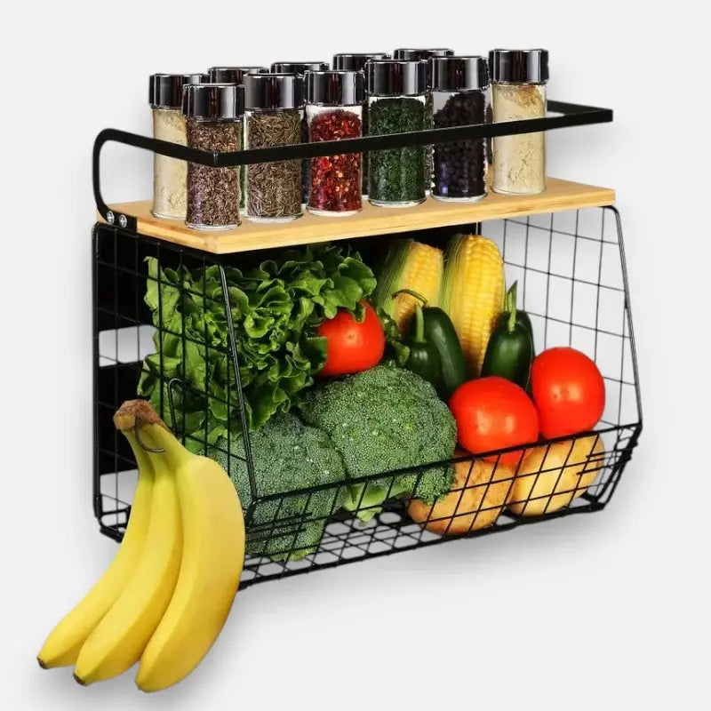 MagnaHold™ High-Magnetic Wall Shelf for Drill-Free Storage