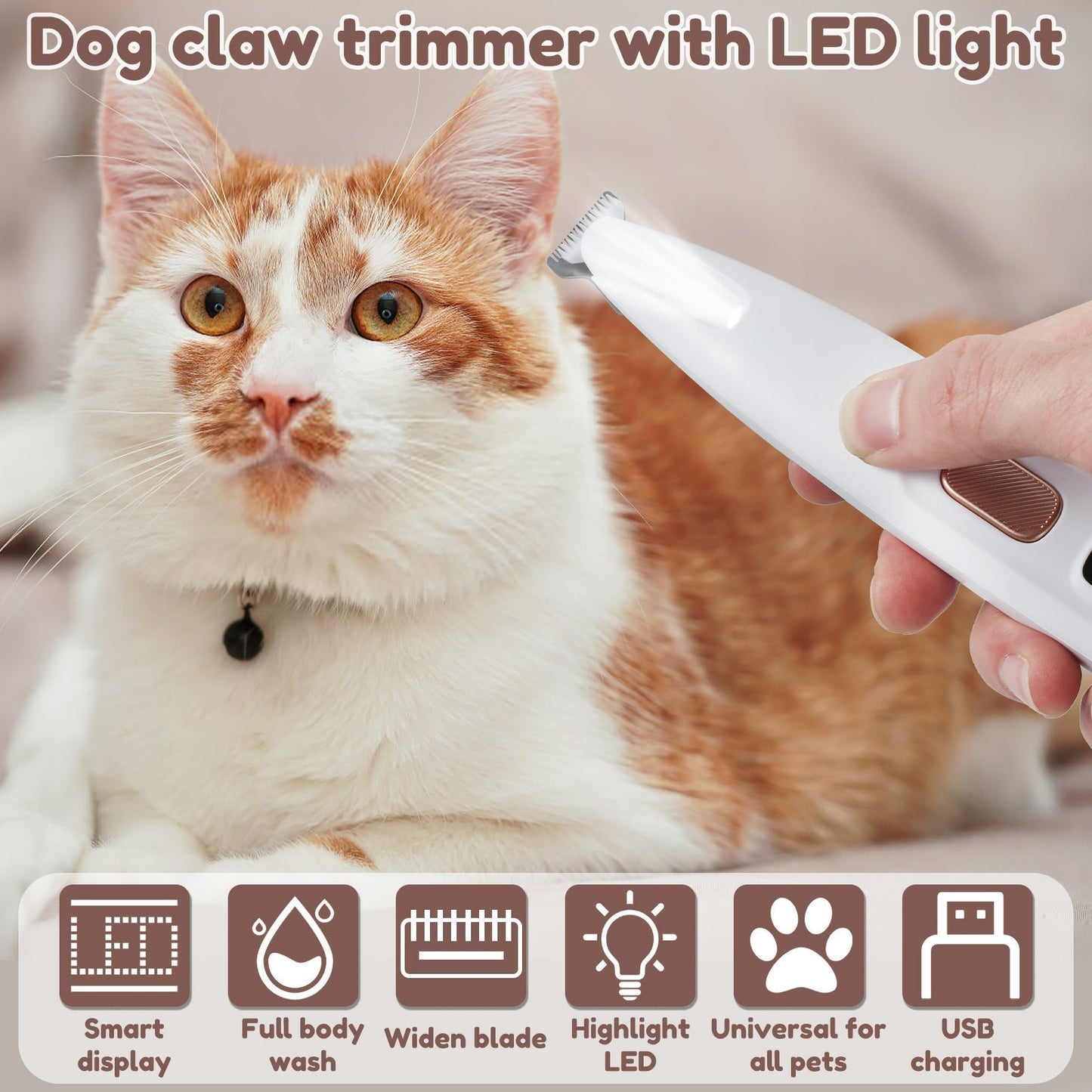ShinePaws™ - LED Pet Grooming Clipper