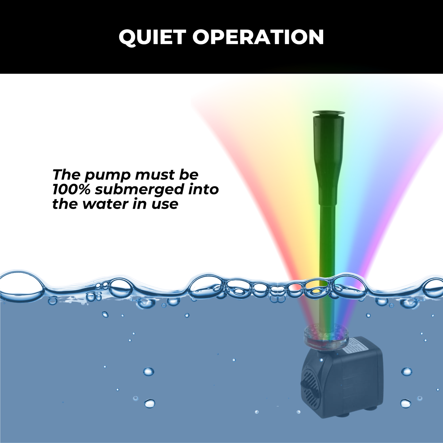 LuminaFlow - Transform Your Garden with Colorful, Soothing Water Display