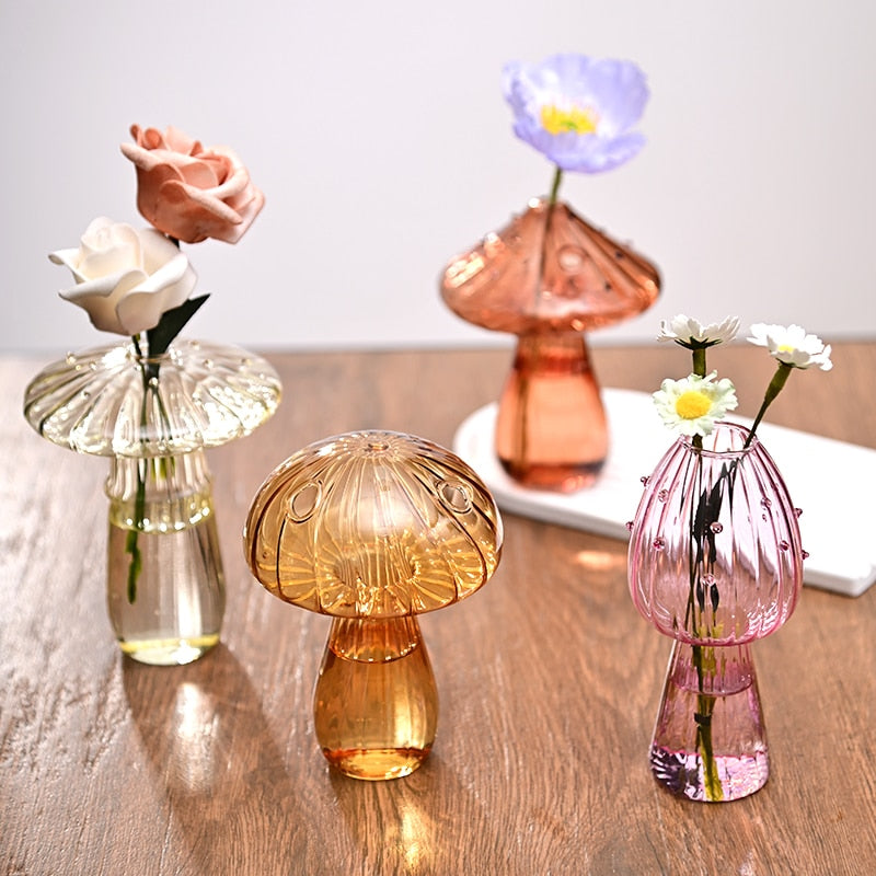 Elegant Crystal Mushroom Glasses Set for Stylish Entertaining