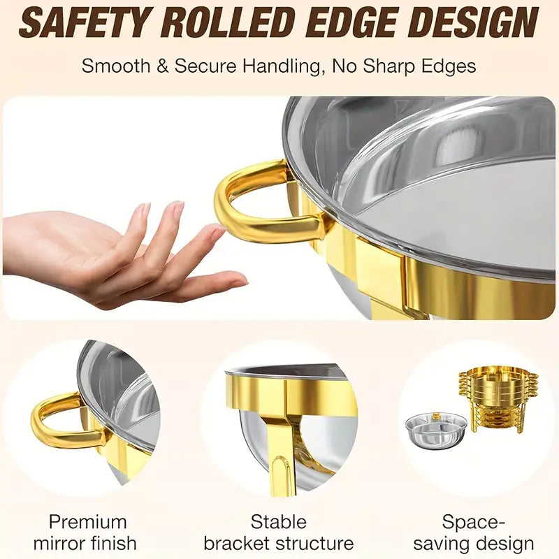 BuffetEase™ - Stainless Steel Chafing Dish Set