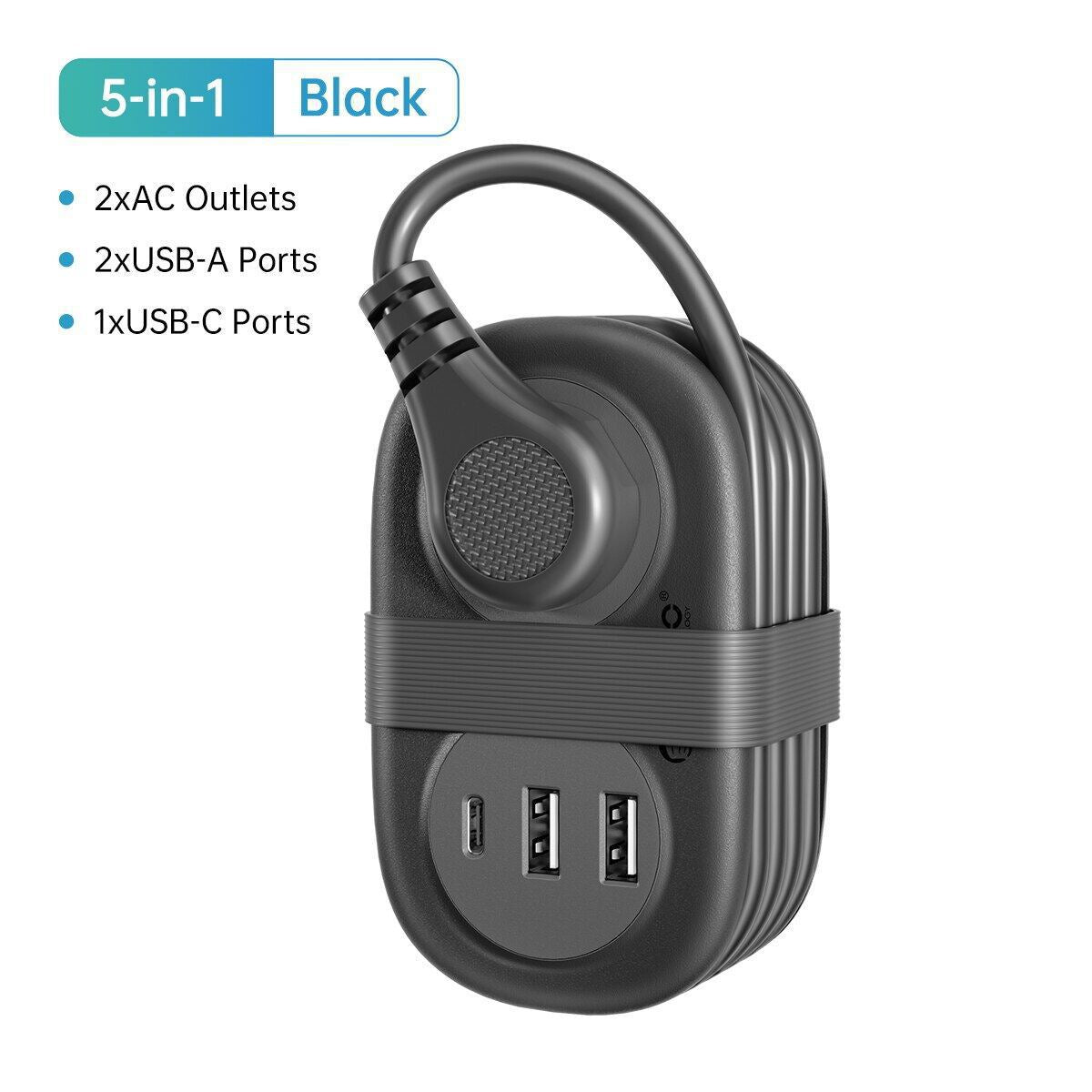 GlobeTrekker™ - Travel Power Strip with USB & Ventilated Design