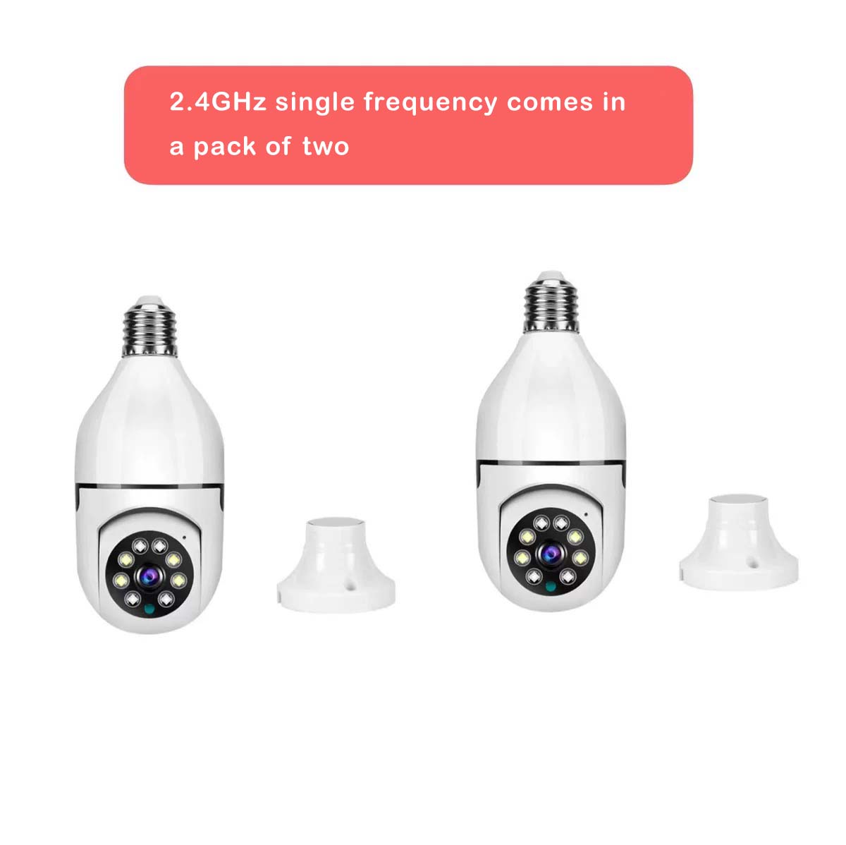BrightGuard™ 360° Smart Light Bulb Camera with HD Color Video
