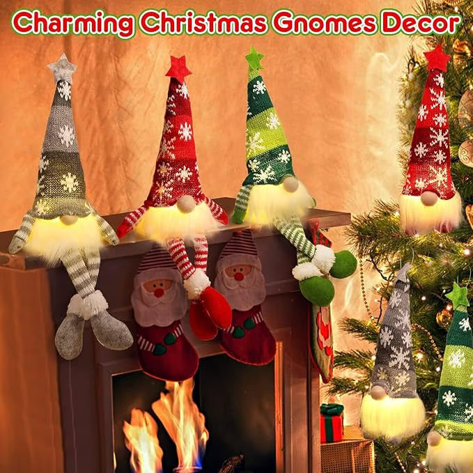 CozyNest™ - Nordic LED Christmas Gnome Figurine Decor