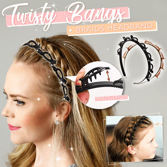 Sleek Dual Bang Hair Styling Clip for Effortless Looks
