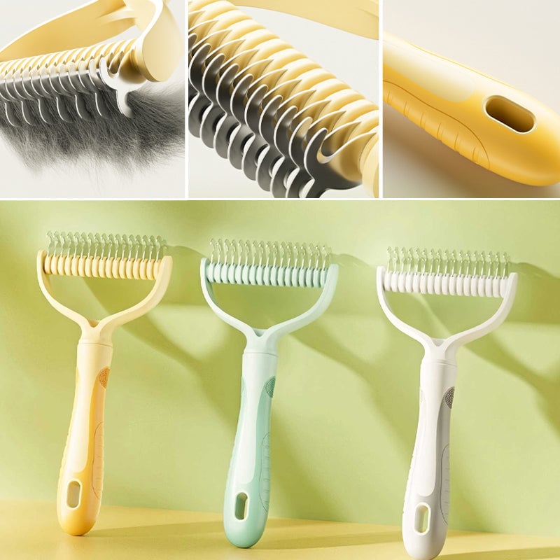 Durable Stainless Steel Detangling and Fur Care Comb