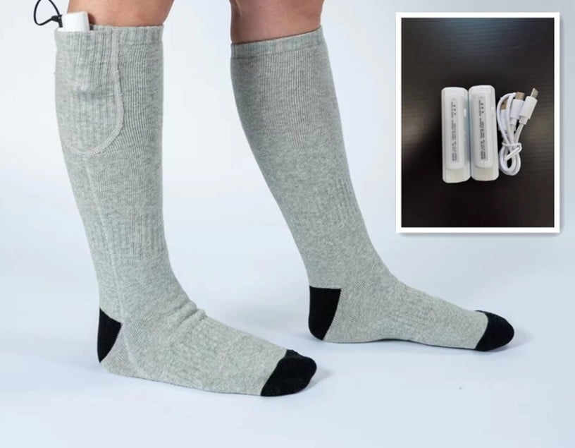 Nolan™ - Rechargeable Heated Socks for All-Day Warmth