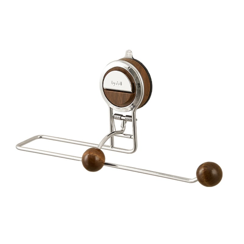 Sleek Drill-Free Paper Towel Holder with Suction Cup Organizer