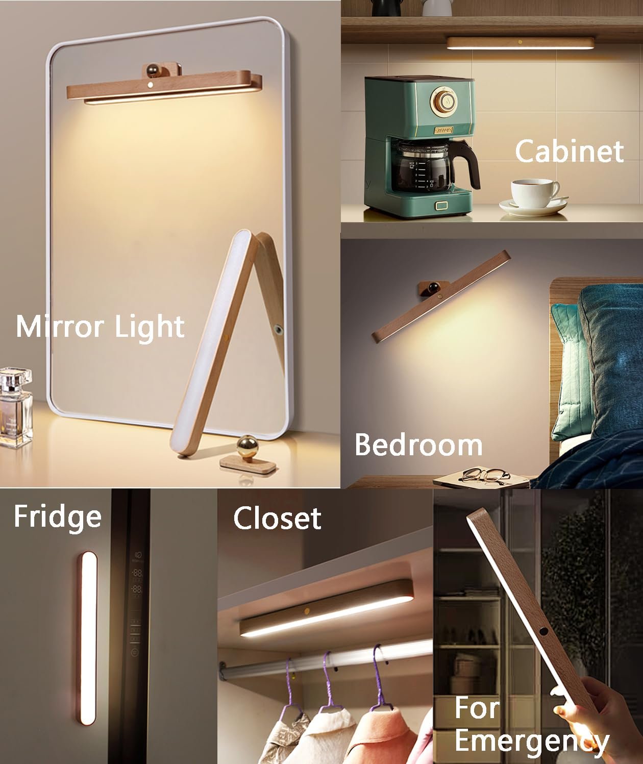 LumaWood - Effortless Magnetic Lamp with Soft Natural Light Anywhere