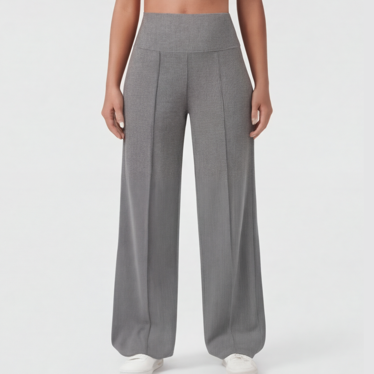 Wide Leg Yoga Pants with Crossover Waistband