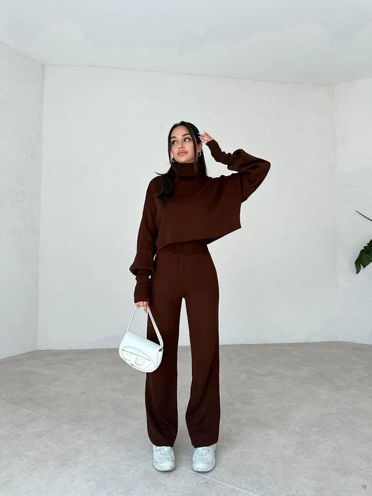 Eaksone™ - Cozy Turtleneck Knit Gloves Set