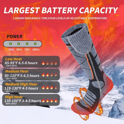 Nolan™ - Rechargeable Heated Socks for All-Day Warmth