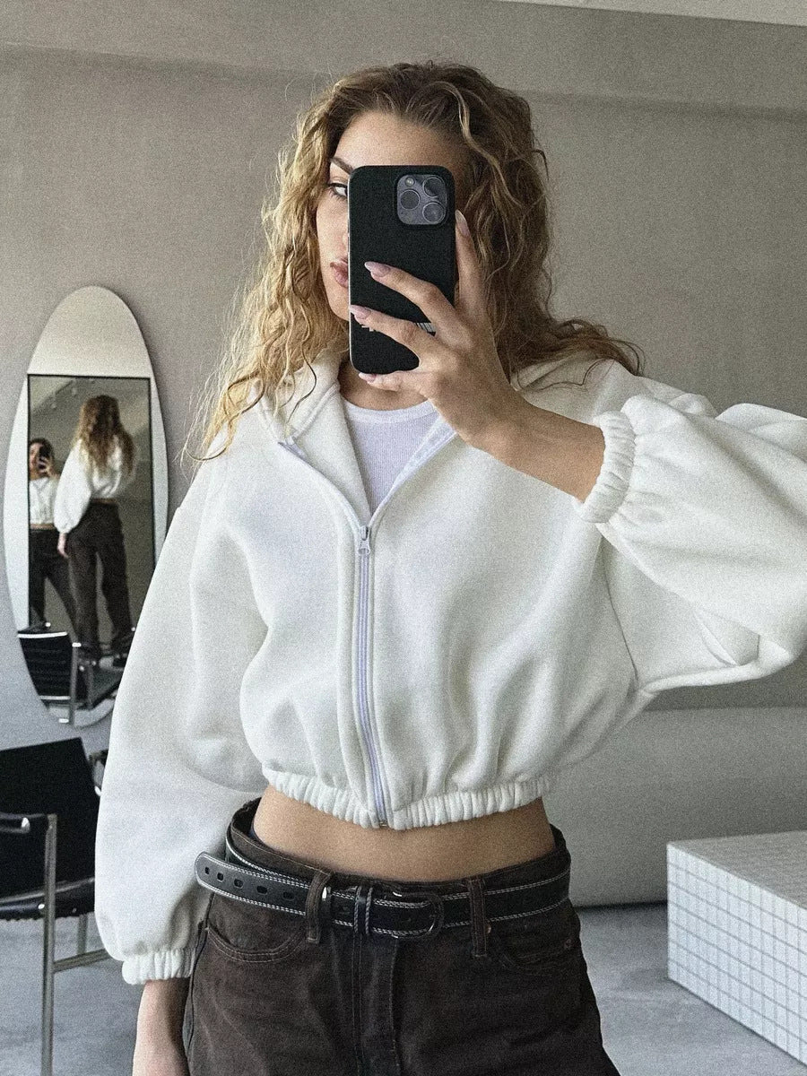 Casual Lightweight Short Sports Hoodie Jacket