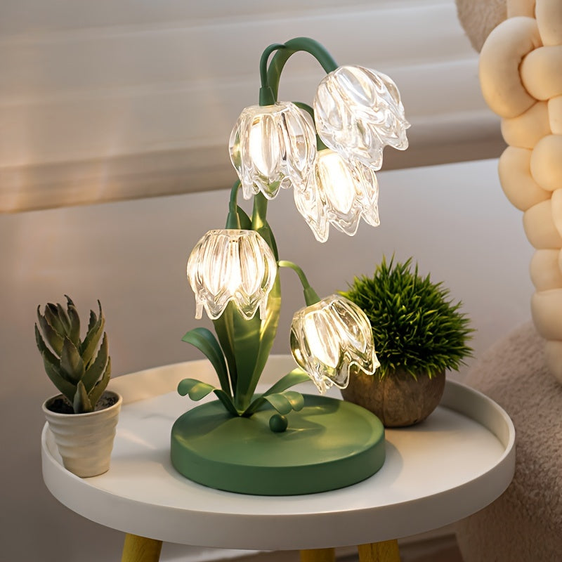 Flower-Shaped LED Table Lamp for Modern Home Decor