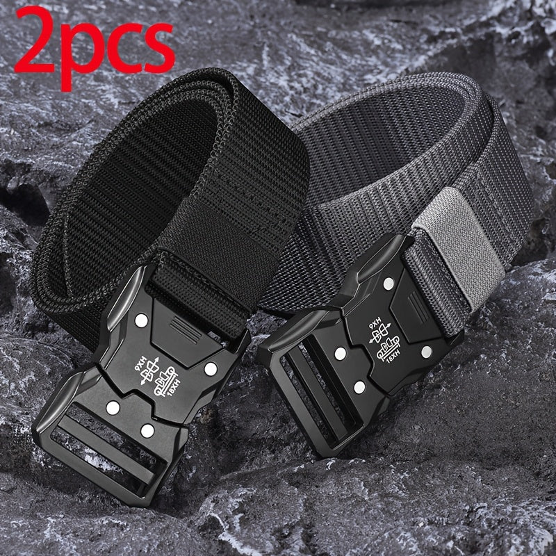 Durable Unisex Tactical Nylon Belt for Outdoor and Everyday Wear