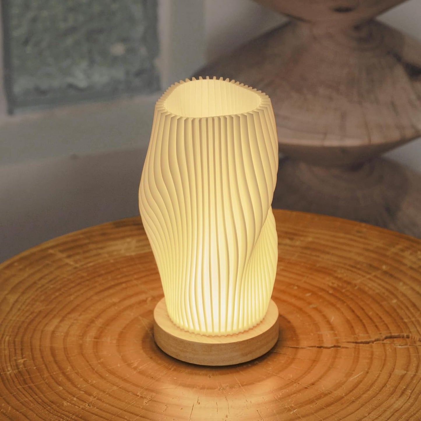 LumiGlow™ - Vintage Striped Night Light Lamp
