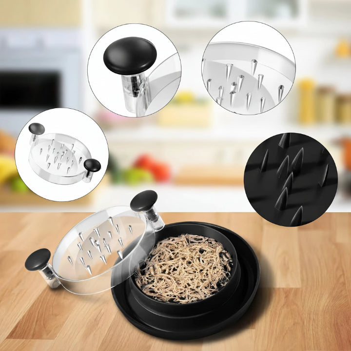 ChefEase™ Meat Shredder with Clear Lid for Easy Pulled Meat