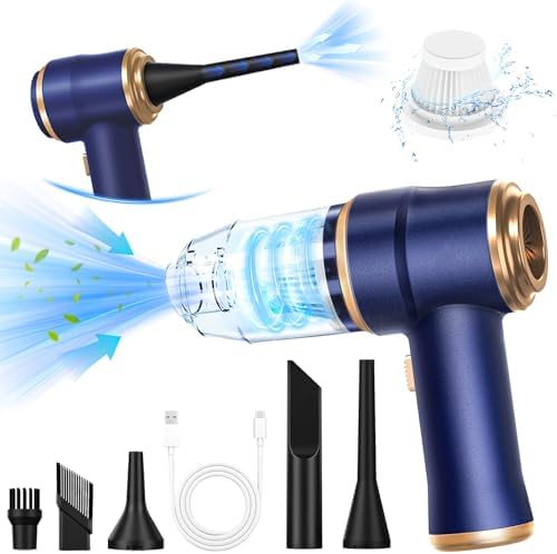 Portable Cordless Mini Vacuum Cleaner and Air Duster for Car and Home