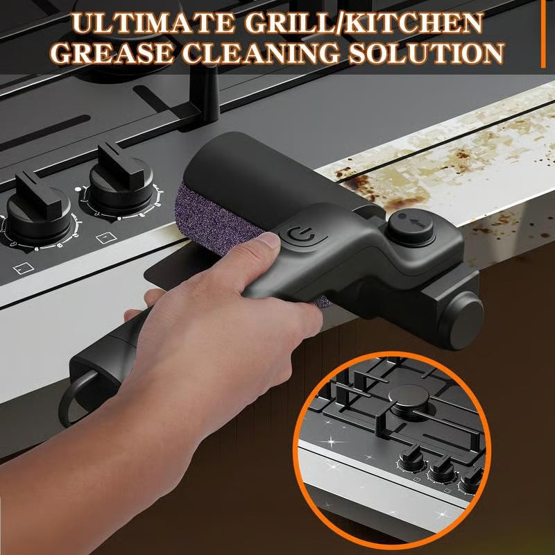 GrillPro™ - Cordless Electric BBQ Brush with Adjustable Angle