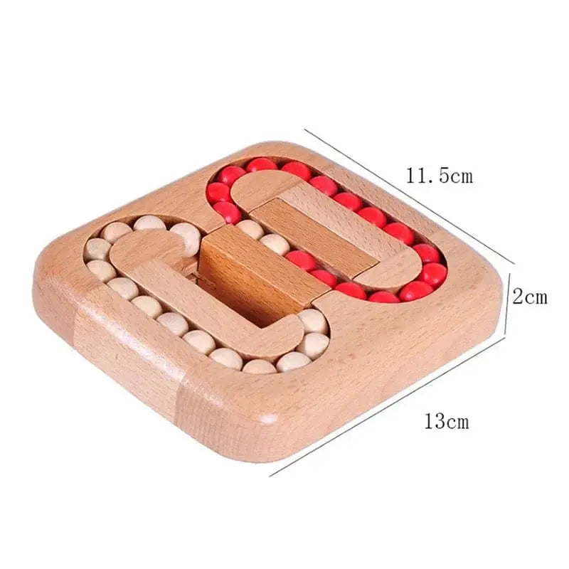 Rotatable Wooden Puzzle Toy for Focus and Stress Relief
