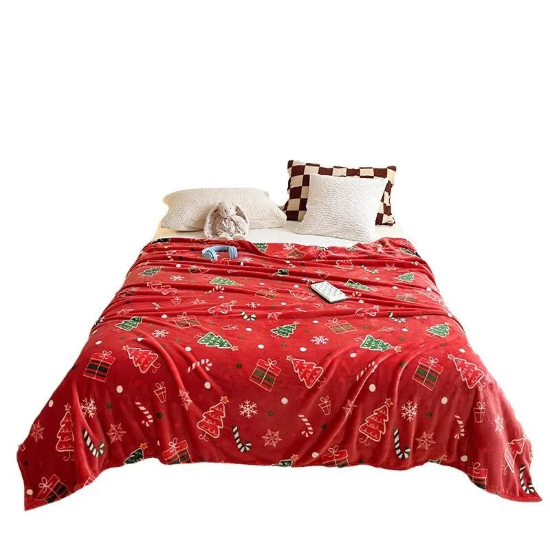Nordvelle™ - Soft Flannel Christmas Throw Blanket, Cozy & Warm
