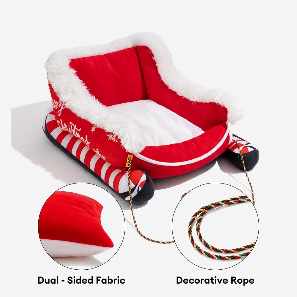 PawSleigh™ - Cozy Winter Dog Bed for Warm, Dreamy Nights