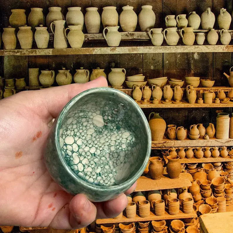 Handmade Ceramic Herb Stripper for Easy Kitchen Prep
