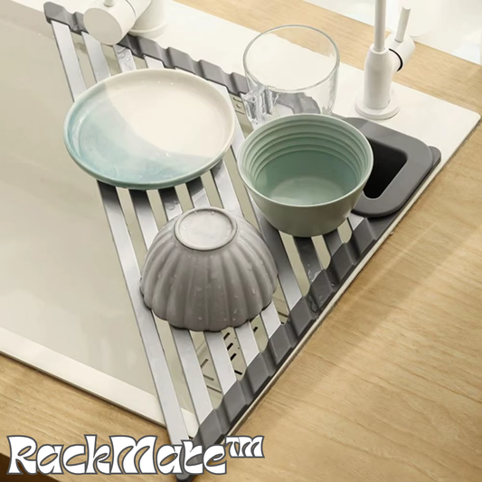 RackMate™ Triangular Dish Drying Rack for Kitchen Organization