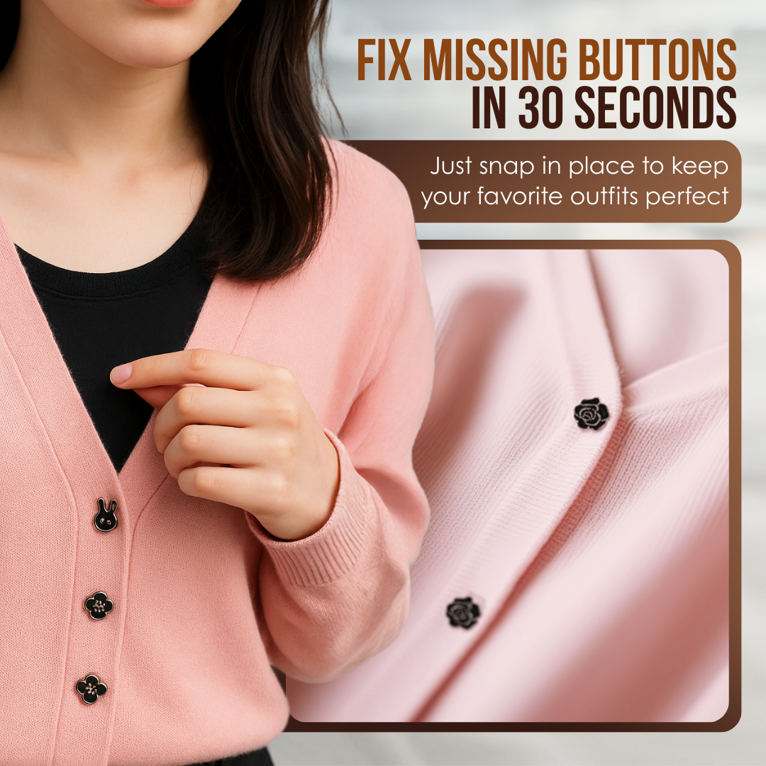 Instant Button Fastener Kit for Easy Clothing Repairs