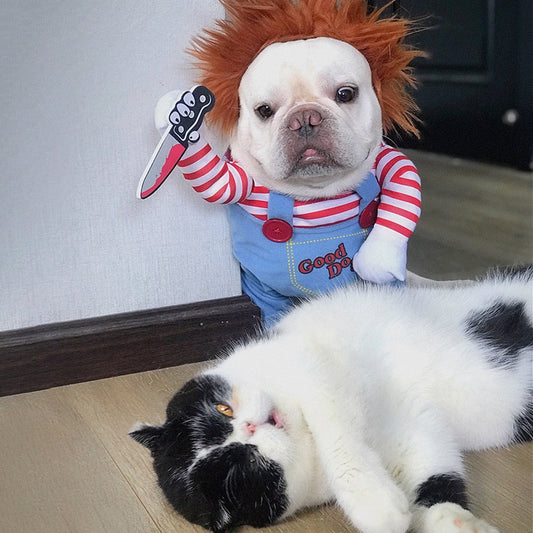 Funny Halloween Pet Costume Scary Animal Outfit