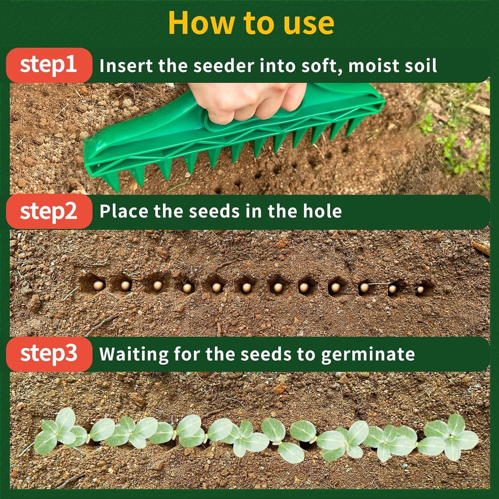 SeedAlign™ - Precision Planting Plugs for Even Garden Sowing