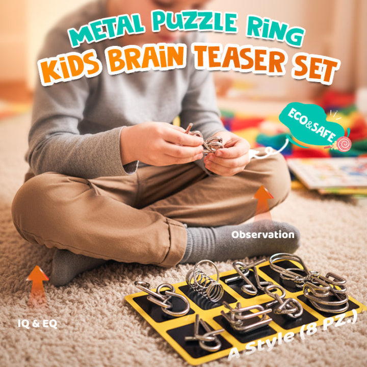 BrainFlex™ - Metal Puzzle Set for Cognitive Challenge & Fun