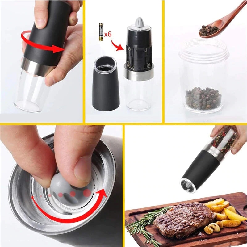 SpiceEase™ - Automatic Electric Salt & Pepper Grinder